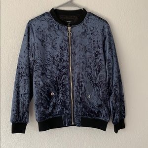 velvet bomber jacket